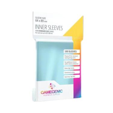 Imagem de Envelope Protetor De Cartas Inner Sleeves Standard 64x89mm - Gamegenic
