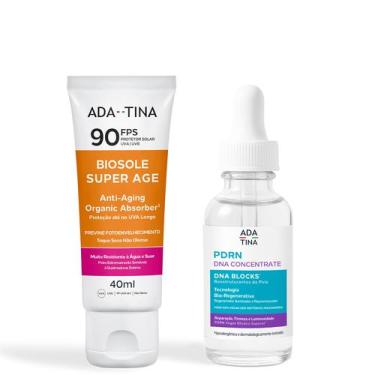 Imagem de Kit Anti-Idade Manchas Solares Sérum PDRN e Protetor FPS 90 - Ada Tina