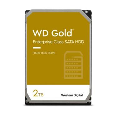 Imagem de Western Digital Disco rígido interno WD Gold Enterprise Class de 2 TB – Classe de 7200 RPM, SATA 6 Gb/s, 128 MB de cache, 3,5 polegadas – WD2005FBYZ
