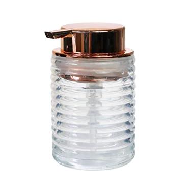 Imagem de Porta Sabonete Liquido em Vidro Gold Rose de 300ml