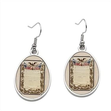 Imagem de Brinco de proclamação de emancipação – Brincos pendentes para meninas – Presente de festa de aniversário dos namorados