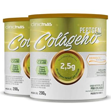 Imagem de Kit 2 Colágeno Verisol ClinicMais 200g Piña Colada
