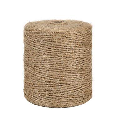 Imagem de Tenn Well Natural Jute Twine, 3 Ply 984 Pés Artes e Artesanato Corda de Juta Materiais de Embalagem Industrial Corda de Embalagem para Presentes, artesanato DIY, Decoração, Embalagem, Jardinagem e Reciclagem, Original Version, 3ply984Feet/300M