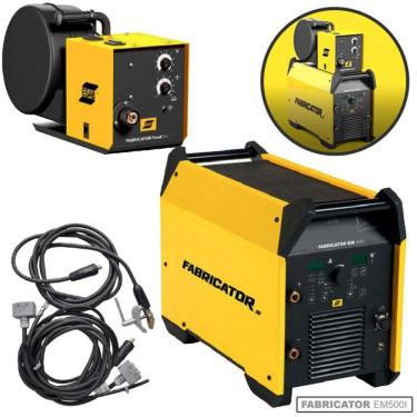Imagem de Solda Inversora Multiprocesso FABRICATOR Trifásica EM 500i 743077 c/ Feed 364 e Cabos ESAB