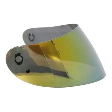 Imagem de Viseira Capacete Agv K3 K4 Dourada Importada Anti Risco