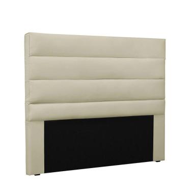Imagem de Cabeceira Para Cama Box King 195cm Corino Bege