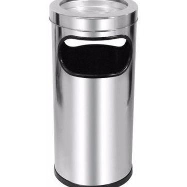 Imagem de Cinzeiro Com Lixeira Para Condomínios E Empresas - Aço Inox