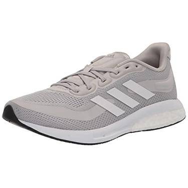 Imagem de adidas Women's Supernova Running Shoe, Grey/White/Silver Metallic, 8