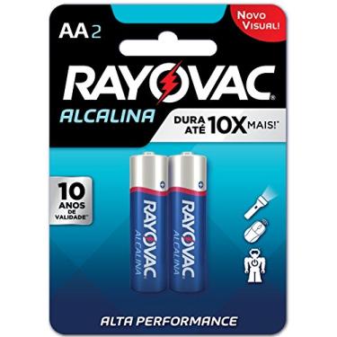 Imagem de Pilha, RAYOVAC, 20853, Azul, AA, Pequena, pacote de 2