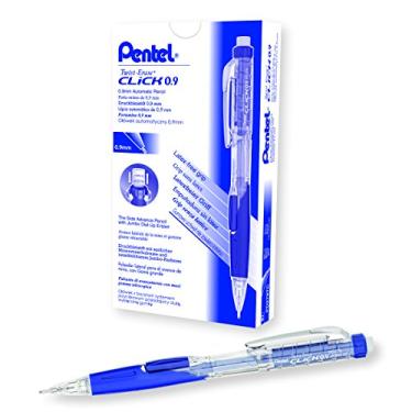Imagem de Pentel Lapiseira Twist Apagar CLICK, 0,9 mm, Corpo Transparente, Caixa com 12 (PD279TC-R1)