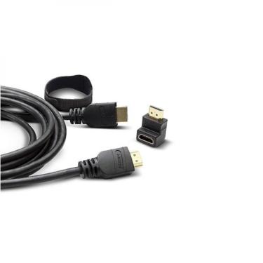 Imagem de Cabo Hdmi Elg Hs18l 2.0 High Speed 1.6 Metros Adaptador 90°