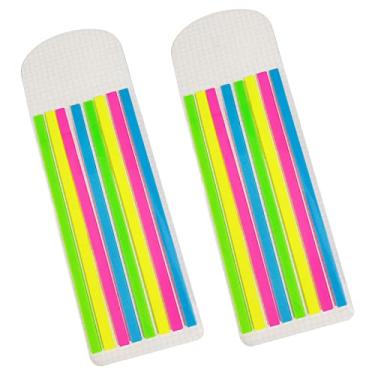 Imagem de AMLESO Sticky Notes Multicolorido Multiuso Portátil Memo Autocolante de Páginas Etiquetas Autocolantes para Agendas Marcação de Páginas Office Meeting, Cor brilhante
