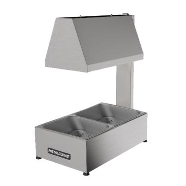 Imagem de Conservador de Frituras Elétrico 2 Cubas Inox Metalcubas MCF 02CP-127v