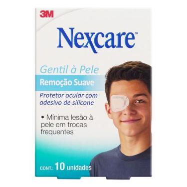 Imagem de Protetor Ocular Nexcare Adulto Gentil À Pele Remoção Suave 57mm X 80mm