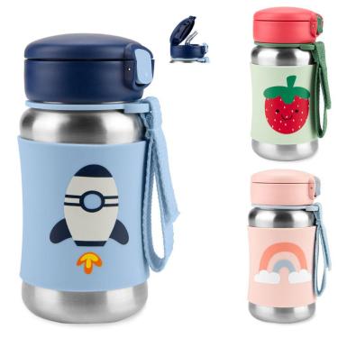 Imagem de Garrafa Infantil Com Canudo Térmica Inox Skip Hop Coleção 2022 Spark Style 350ml