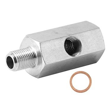Imagem de Adaptador de sensor de pressão de óleo, adaptador NPT T, macho para fêmea 1/8" para M10x1.0 Turbo Supply Line Gauge Fitting