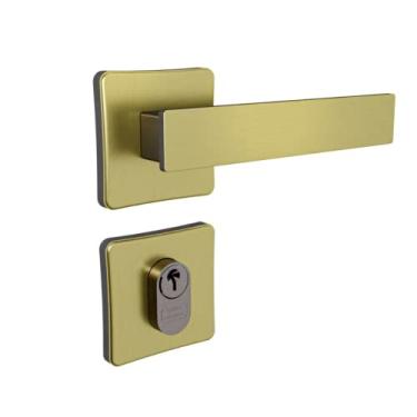 Imagem de Fechadura Topazio União Mundial (Latonado Oxidado, Externa)