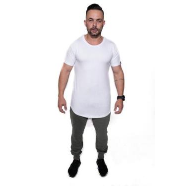 Imagem de Camiseta Longline Confort Kruger's Concept - Masculino - Xgg - Branco