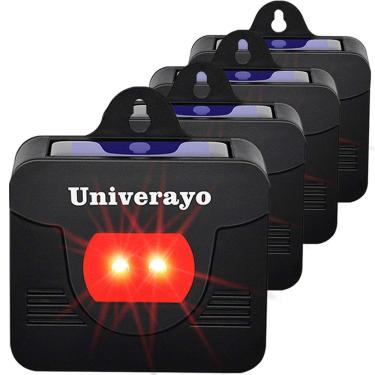 Imagem de Univerayo Coyote Deterrent Luzes de Controle Solar Predador Raquedeiro Deterrente Fox Skunk Repelente de Cervo Pacote com 4 - Versão Atualizada