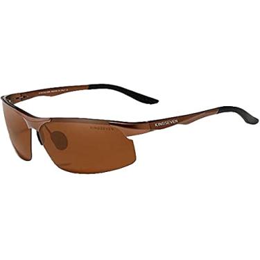 Imagem de Óculos de Sol Masculino Esportivo Kingseven Proteção Polarizados UV400 Anti-Reflexo N-9126 (C3)