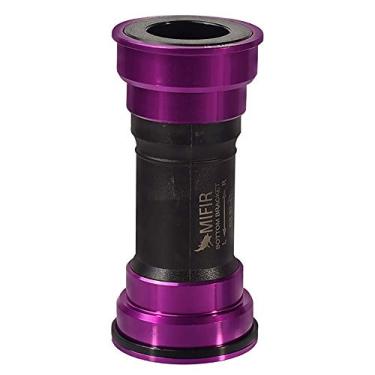 Imagem de Yajun Suporte inferior de concha de rolamento adequado para MTB Road Mountain Bike Press 41MM Eixo Central, Roxo