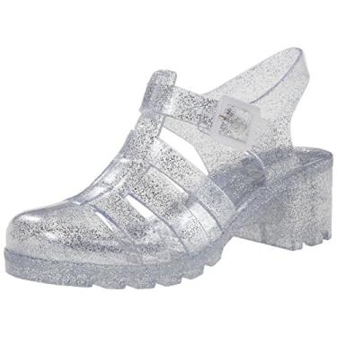 Imagem de UNIONBAY Sandália gladiadora Upbeat feminina, Transparente., 7