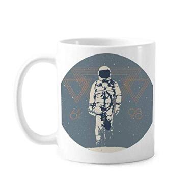 Imagem de Caneca Universo e Alienígena Spaceman Cerâmica Café Porcelana Utensílios de Mesa