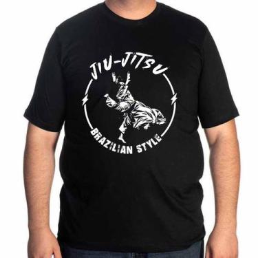 Imagem de Camisa Camiseta Plus Size Academia Jiu Jitsu Muay Thai Luta - Adquirid