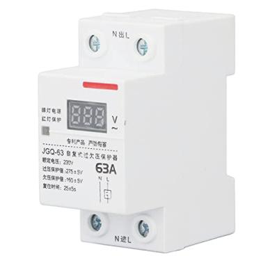 Imagem de Protetor de Tensão para Montagem Em Trilho DIN Dispositivo de Proteção contra Surtos Protetor de Tensão de Auto-recuperação 63A 230V