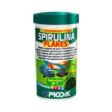 Imagem de Alimento Prodac Spirulina Flakes Para Peixes 50G