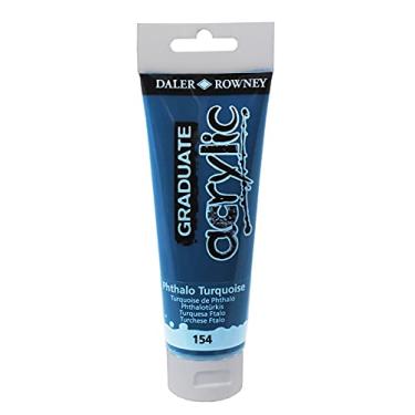 Imagem de DALER ROWNEY Graduate Acrylic, Tinta Acrilica em Bisnaga de 120ml, Cor Turquesa Ftalo (154)