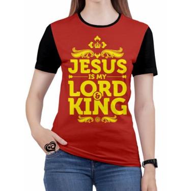 Imagem de Camiseta Jesus Feminina Gospel Criativa Evangelica Blusa Cr - Alemark