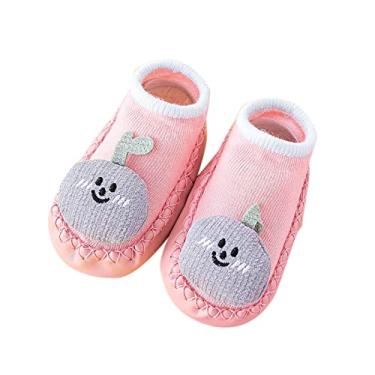 Imagem de Sapatos de tênis para meninos verão e outono confortáveis sapatos infantis fofos de desenho animado coelho gato (rosa, 6 a 12 meses)