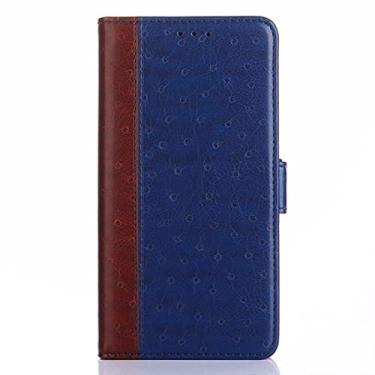 Imagem de Capa carteira para Samsung Galaxy S23/S23 Plus /S23 Ultra, capa flip de couro PU com porta-cartões suporte à prova de choque TPU interior Shell fino capa fina, azul, S23 6,1 polegadas