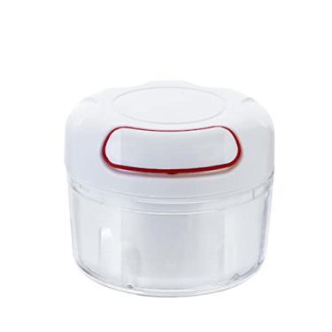 Imagem de Cortador manual de alimentos – Picador manual / Picador/misturador/liquidificador para cortar frutas, legumes, ervas, nozes, cebola, salada etc. – Processador de alimentos durável – Material seguro para alimentos