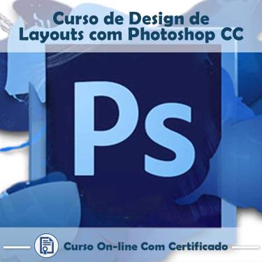 Imagem de Curso online em videoaula sobre Design de Layouts com Photoshop CC com Certificado + 2 brindes