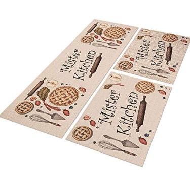 Imagem de Tapete Passadeira de Cozinha Koch 120x40 + 2 capachos 60x40