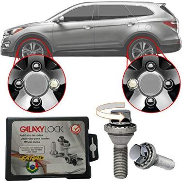 Imagem de Trava Antifurto Anti Roubo de Roda Parafuso Porca Farad Galaxylock Hyundai Vera cruz 2007 à 2012 Com Mais de 10.000 Segredos H1/M