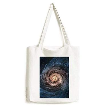 Imagem de Whirlpool Nebulosa Nebulosa Particles Pattern Tote Canvas Bag Shopping Satchel Casual Bolsa