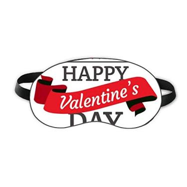 Imagem de Vermelho e preto Happy Valentine's Day Sleep Eye Shield Soft Night Vlindfold Shade Cover