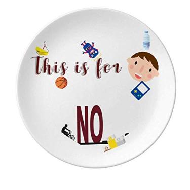 Imagem de Bicycle Denies Freight Transportation Porcelain Plate Dinner Round Dish Boy Man