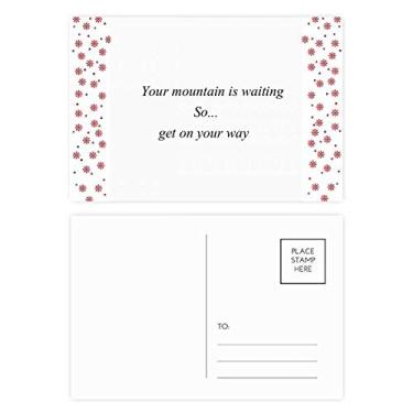 Imagem de Get On Your Way To Mountain Christmas Christmas Flower Celebration Cartão postal Blessing Mailing Card