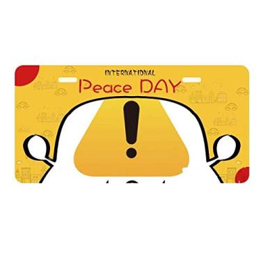 Imagem de DIYthinker Placa de carro Programmer 502 Aviso de erro Placa de carro Decoração Dia da Paz