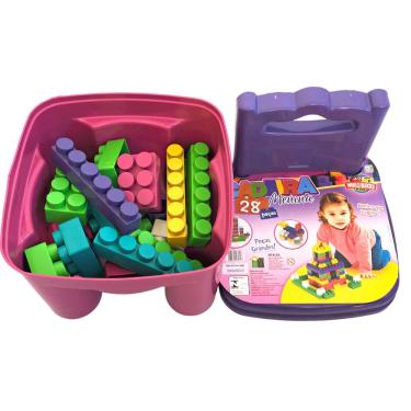 Cadeirinha de Brinquedo Infantil com Blocos de Montar - Wp Connect