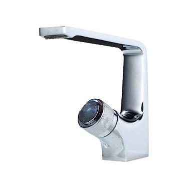 Imagem de Torneira da bacia do banheiro torneira misturadora ouro escovado/níquel/cromado torneira da pia quente e fria, torneira cromada