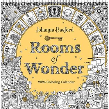 Imagem de Johanna Basford 2024 Coloring Wall Calendar: Rooms of Wonder
