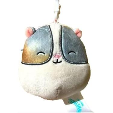 Imagem de Squishmallow Official Kellytoy 3.5 Inch Clip On Bag Keychain Backpack Clips Squishy Soft Plush Toy Animal (Pax Hamster)