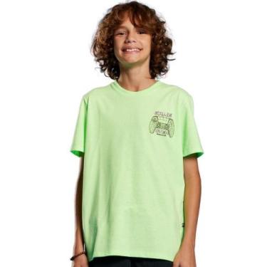 Imagem de Camiseta Verde Game Over Infantil Banana Danger