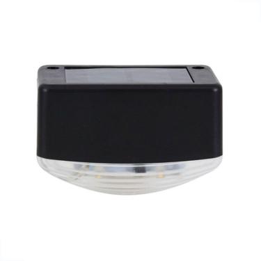 Imagem de Luminária Luz  Solar 1w Sem fio Branco Frio Externa Automática Arandela Muro Parede Jardim Estacionamento Acende Noite