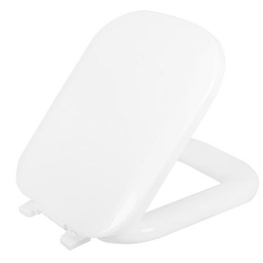 Imagem de Assento Sanitário Quadra Branco Tampa para Vaso Deca Almofadado